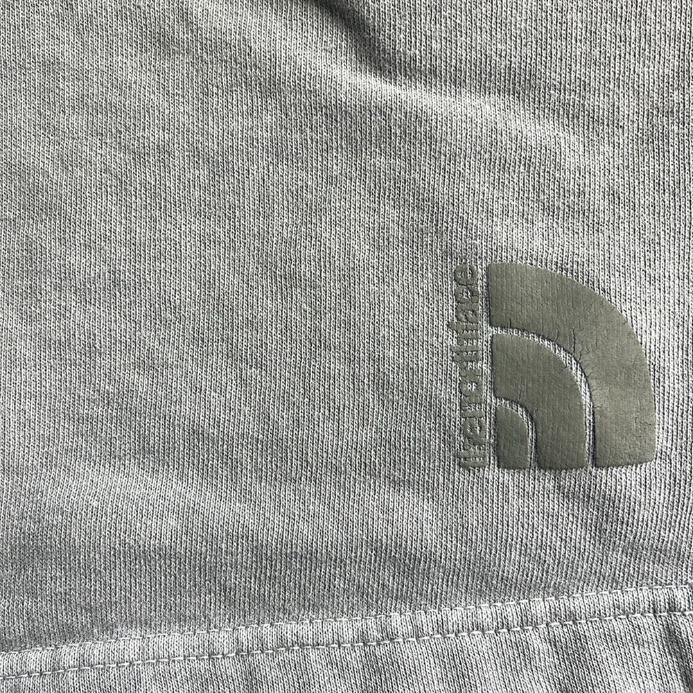 The North Face Light Gray Fleece Drawstring Shorts - Picture 2 of 9